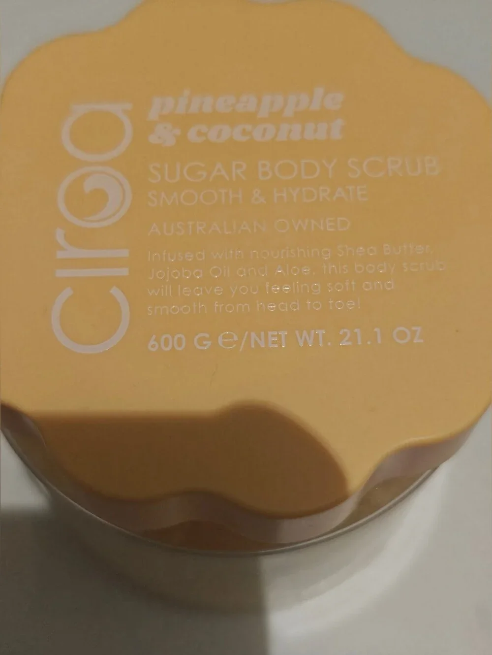 Ciroa Sugar Body Scrub Pineapple & Coconut Smooth & Hydrate 21.1 OZ New Sealed